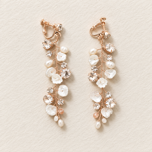 SABRINA Pearl Vine Earrings