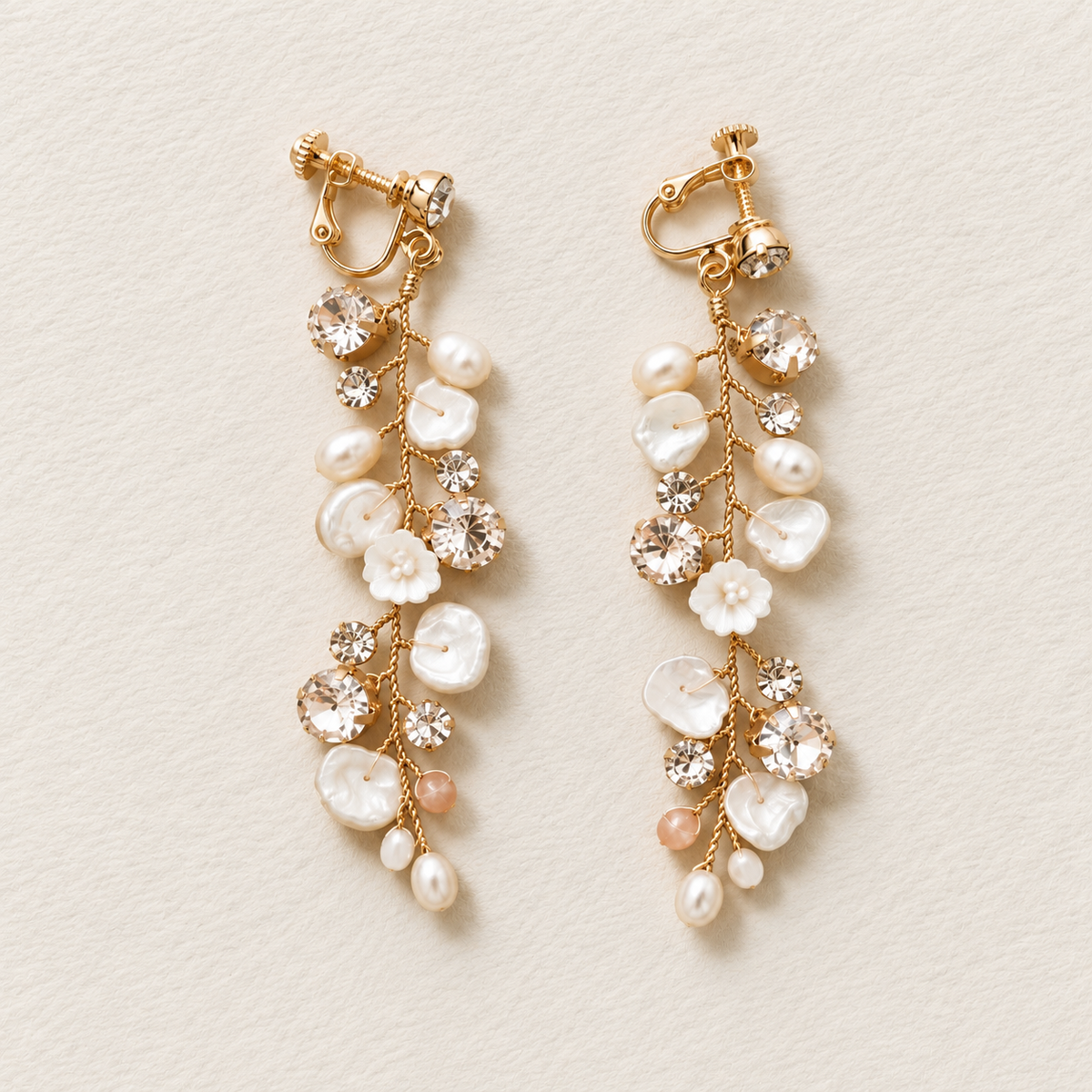 SABRINA Pearl Vine Earrings