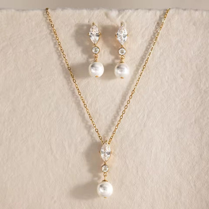 VALENTINA MARQUISE PEARL JEWELLERY SET