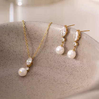VALENTINA MARQUISE PEARL JEWELLERY SET