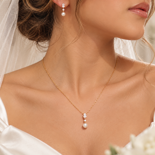 VALENTINA MARQUISE PEARL JEWELLERY SET