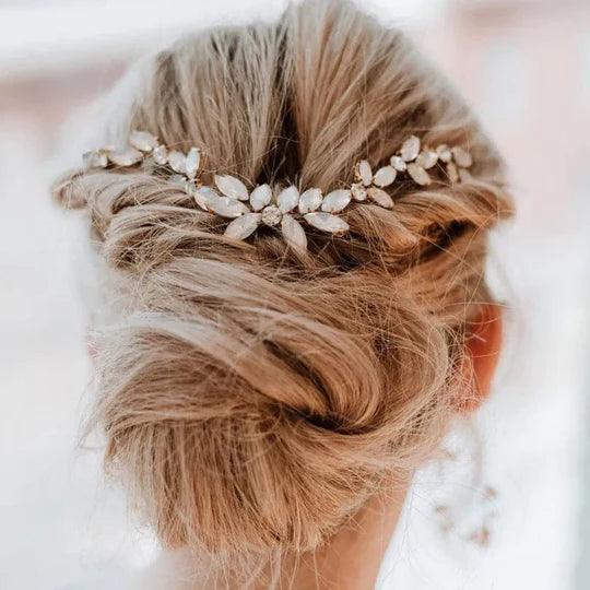 Claire Bridal Opal Hair Comb - Lizabetha Parker