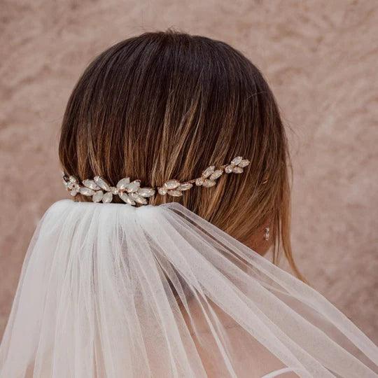 Claire Bridal Opal Hair Comb - Lizabetha Parker