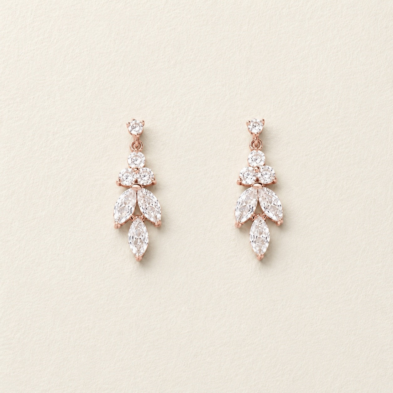 Boucles d'oreilles Daisy Gold Leaf CZ