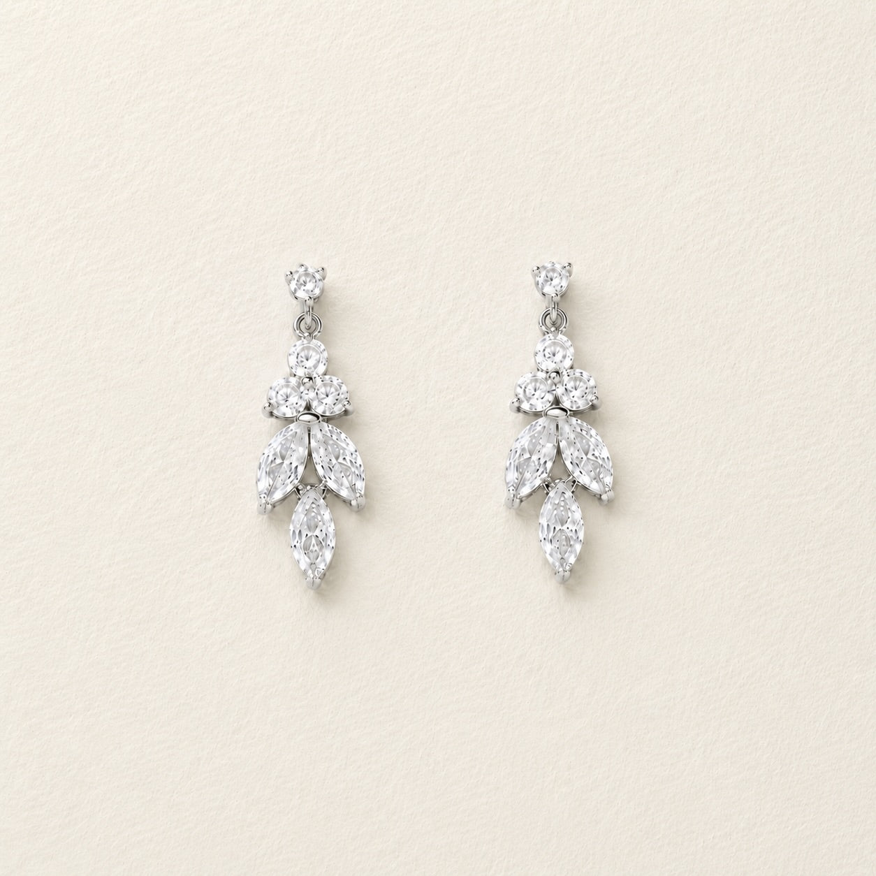 Boucles d'oreilles Daisy Gold Leaf CZ