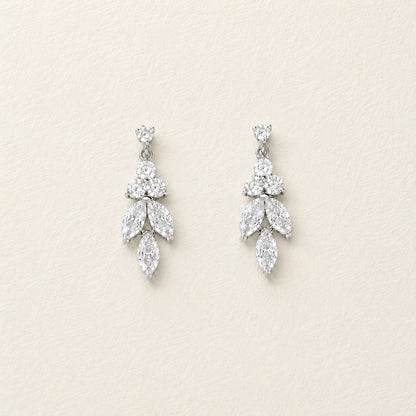 Boucles d'oreilles Daisy Gold Leaf CZ